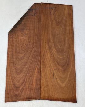 Top African Koa, 2-pcs. 7mm Unique Piece #015